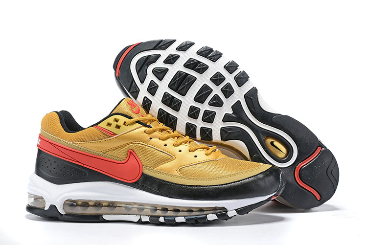 Nike Air Max 97 BW Gold Yellow Black Red Shoes